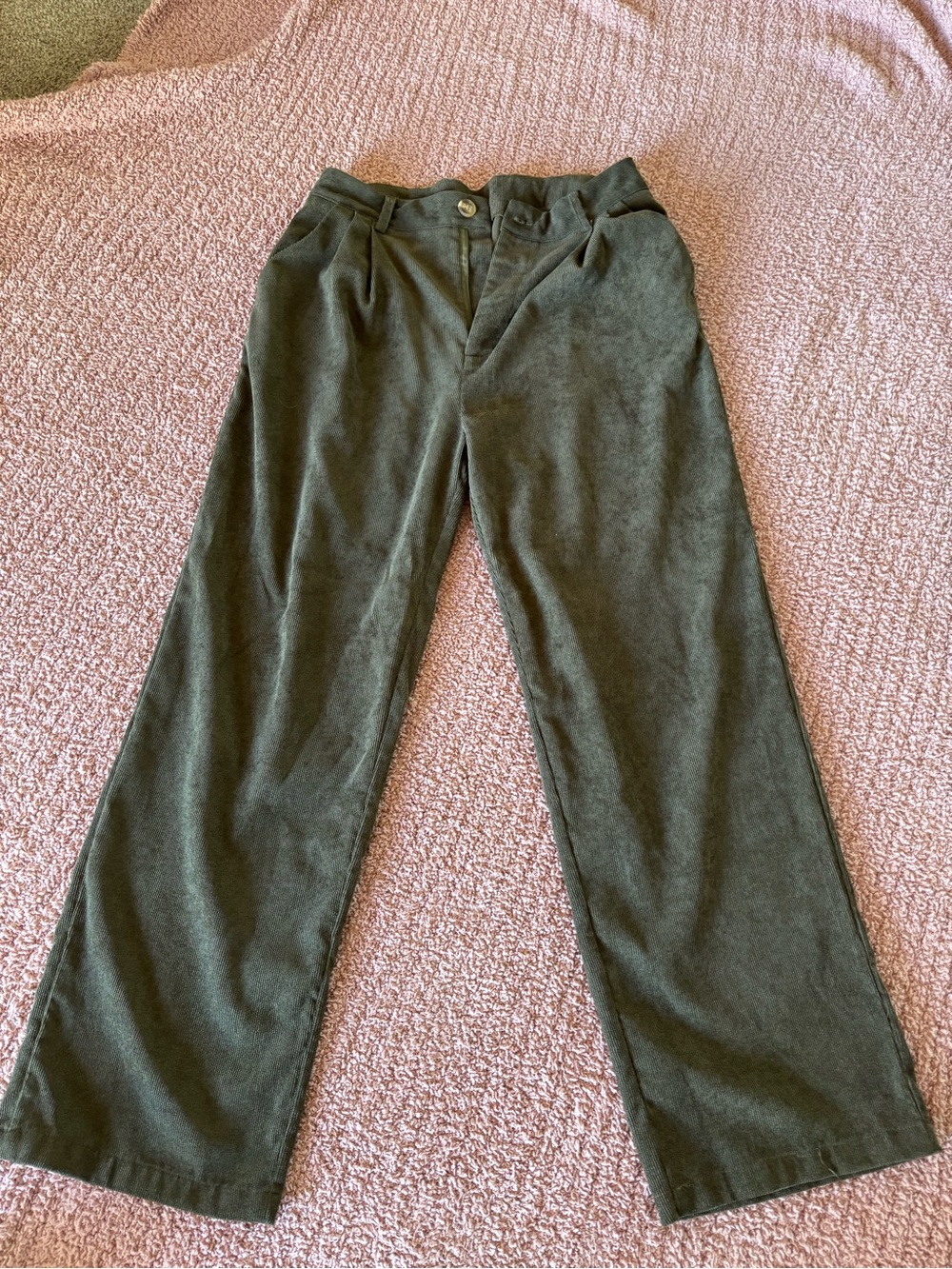 Women’s Olive Green Wide Leg Pants